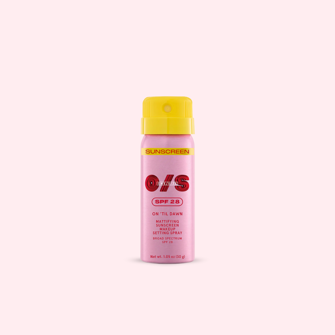 OneSize Mini On 'Til Dawn Mattifying Sunscreen Setting Spray SPF 28 1.05 oz