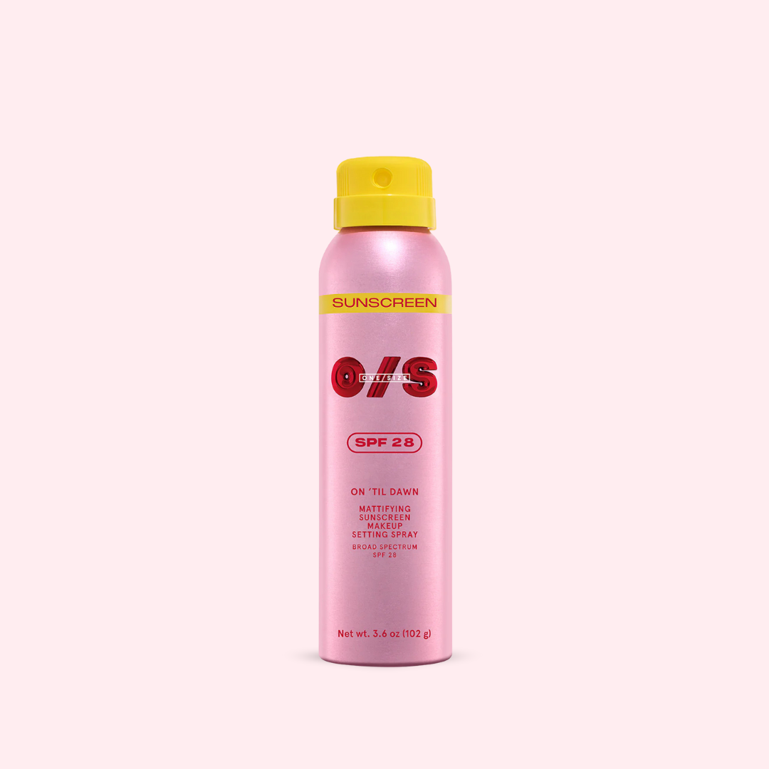 OneSize On 'Til Dawn Mattifying Sunscreen Setting Spray SPF 28 3.6 oz