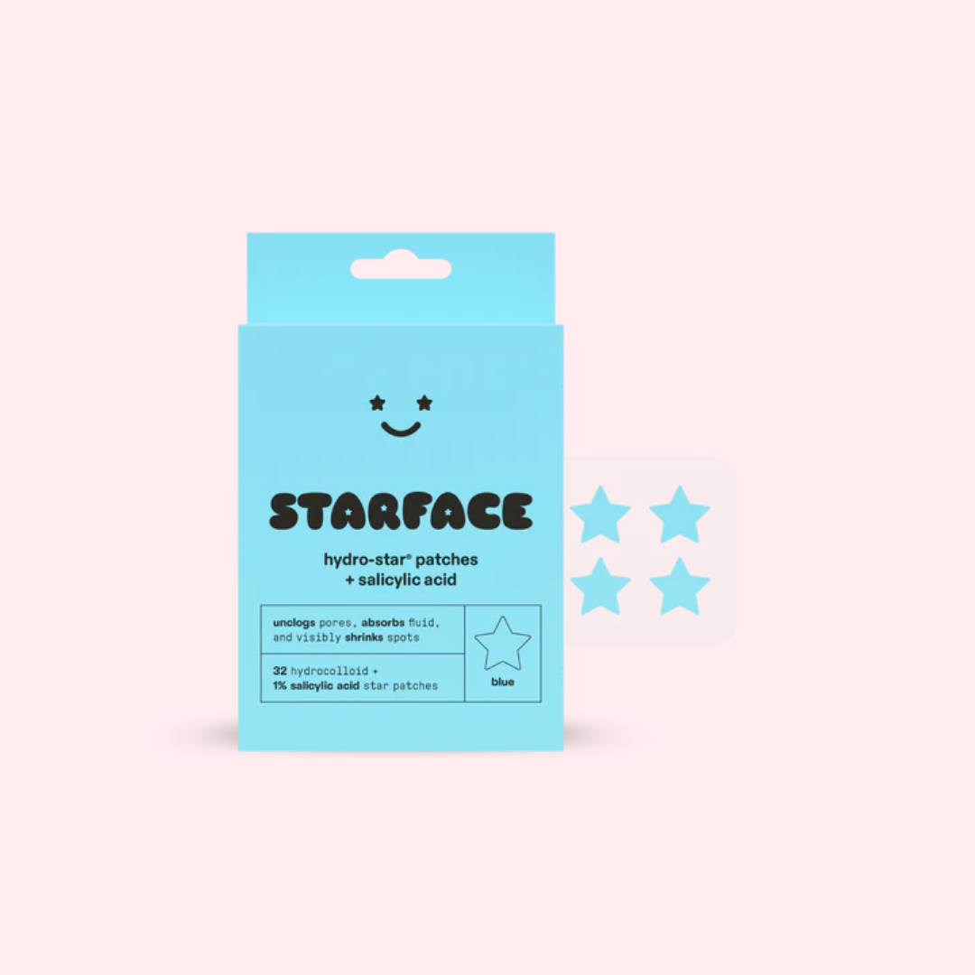 STARFACE Blue Hydro-Stars + Ácido Salicílico | 16 parches